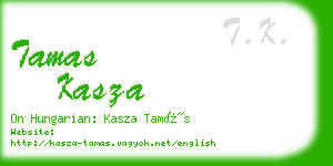 tamas kasza business card